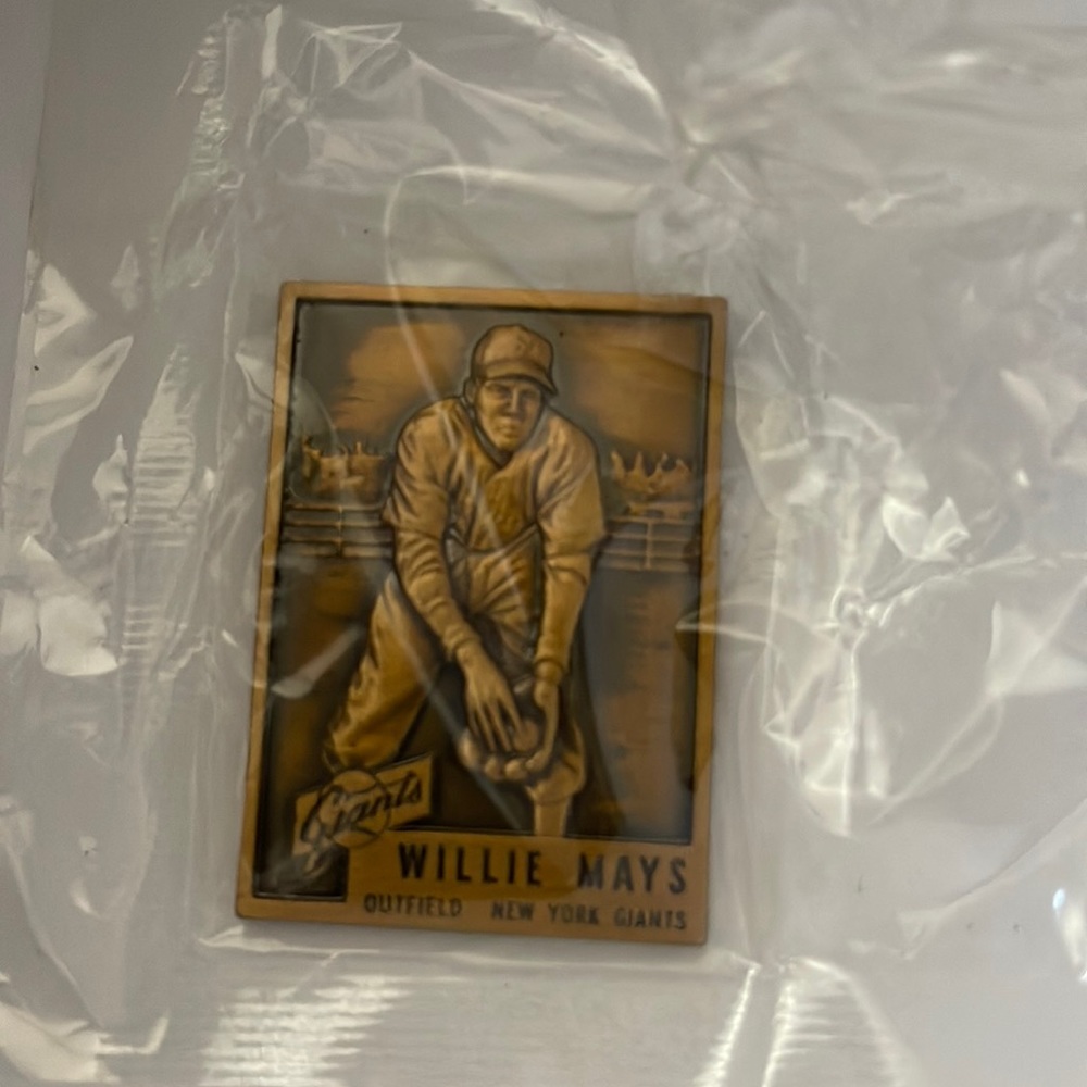 Mint Willie Mays 1953 Topps Bronze Mini Replica Promo Card #244  RARE PROMO CARD